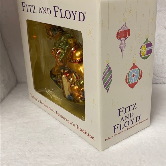 Fitz and Floyd Vintage Rocking Horse Ornament - Picture 7 of 7